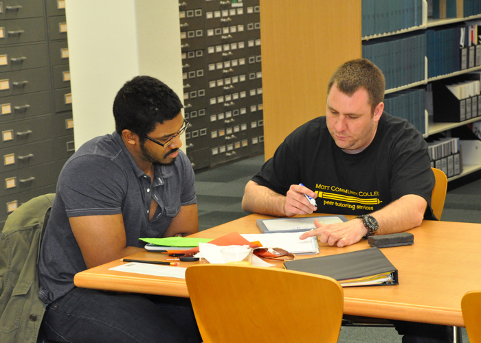 Students studying