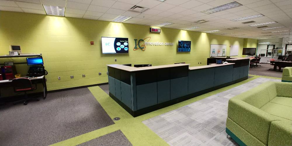 Innovation Center view of desk