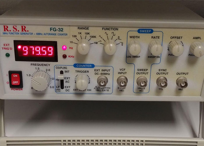 R.S.R. 3MHz Function Generator + 60MHz Autorange Counter